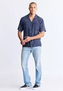 Buffalo Men's Santi SS Shirt - Midnight Blue