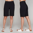 Carre Noir Women's Solid Shorts - A&M Clothing & Shoes - Westlock