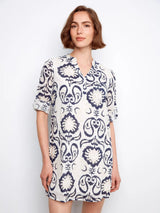 Charlie B Women's 3/4 Sleeve Henley Dress - A&M Clothing & Shoes Westlock