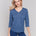 Charlie B Women's 3/4 Sleeve Top - Denim