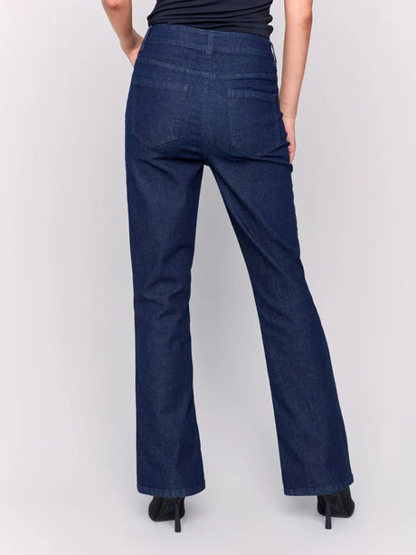 Charlie B Women's Bootcut Leg Jeans - Raw