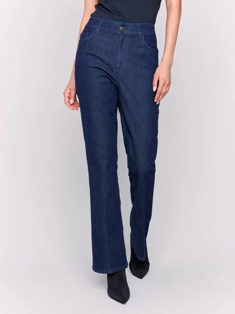 Charlie B Women's Bootcut Leg Jeans - Raw