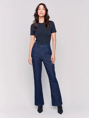 Charlie B Women's Bootcut Leg Jeans - Raw