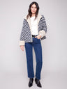 Charlie B Women's Chevron Boucle Short Jacket - A&M Clothing & Shoes - Westlock