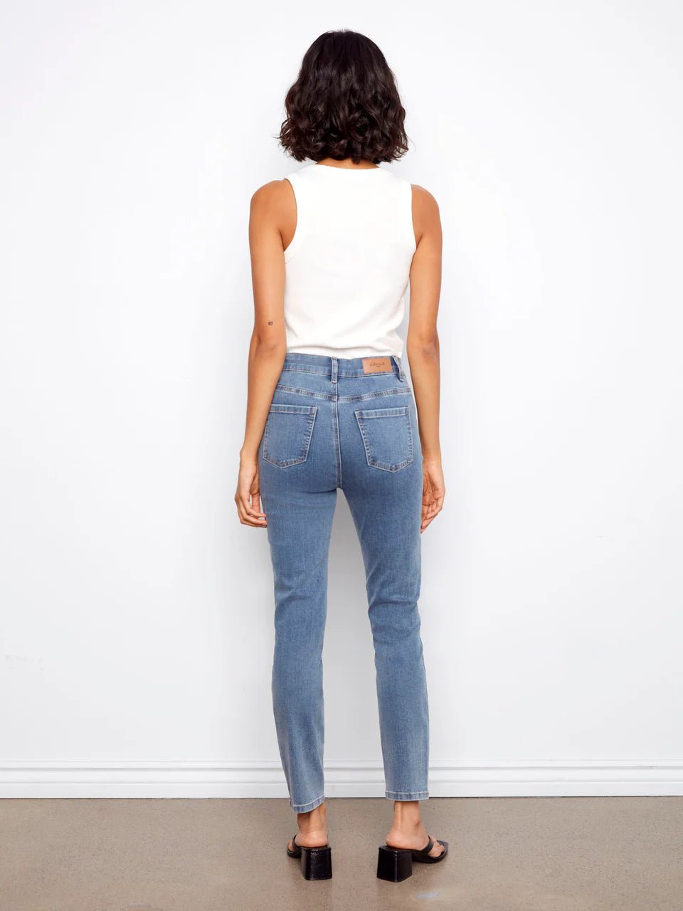 Charlie B Women's Claudia Slim Leg Jeans - Medium Blue