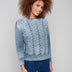Charlie B Women's Crew Neck Fancy Stitch Sweater - A&M Clothing & Shoes - Westlock