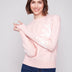 Charlie B Women's Crew Neck Soutache Detail Sweater - A&M Clothing & Shoes - Westlock