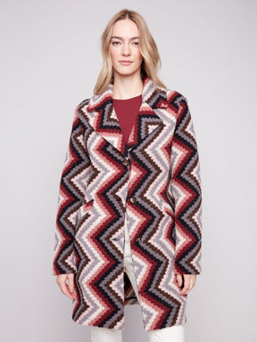 Charlie B Women's Crochet Button Up Long Coat - Primrose