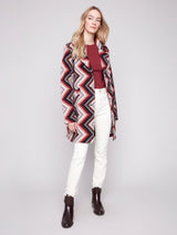 Charlie B Women's Crochet Button Up Long Coat - A&M Clothing & Shoes - Westlock