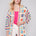 Charlie B Women's Crochet Long Cardigan - Punch