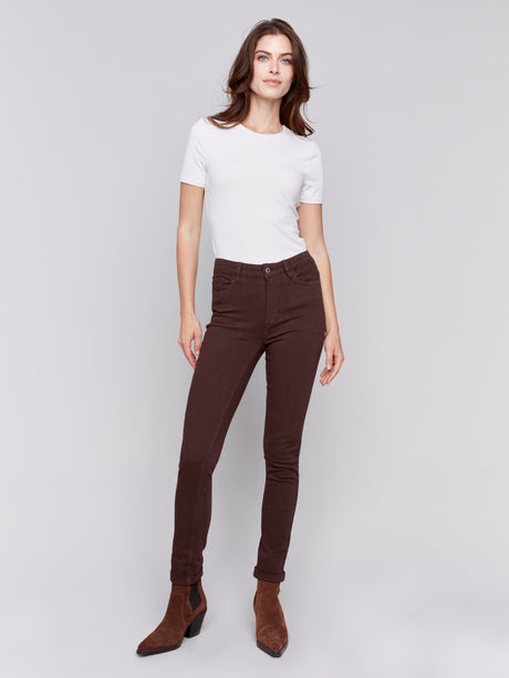 Charlie B Women's Cuff Hem Pants - A&M Clothing & Shoes - Westlock