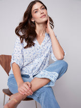 Charlie B Women's Embroidered Blouse - A&M Clothing & Shoes