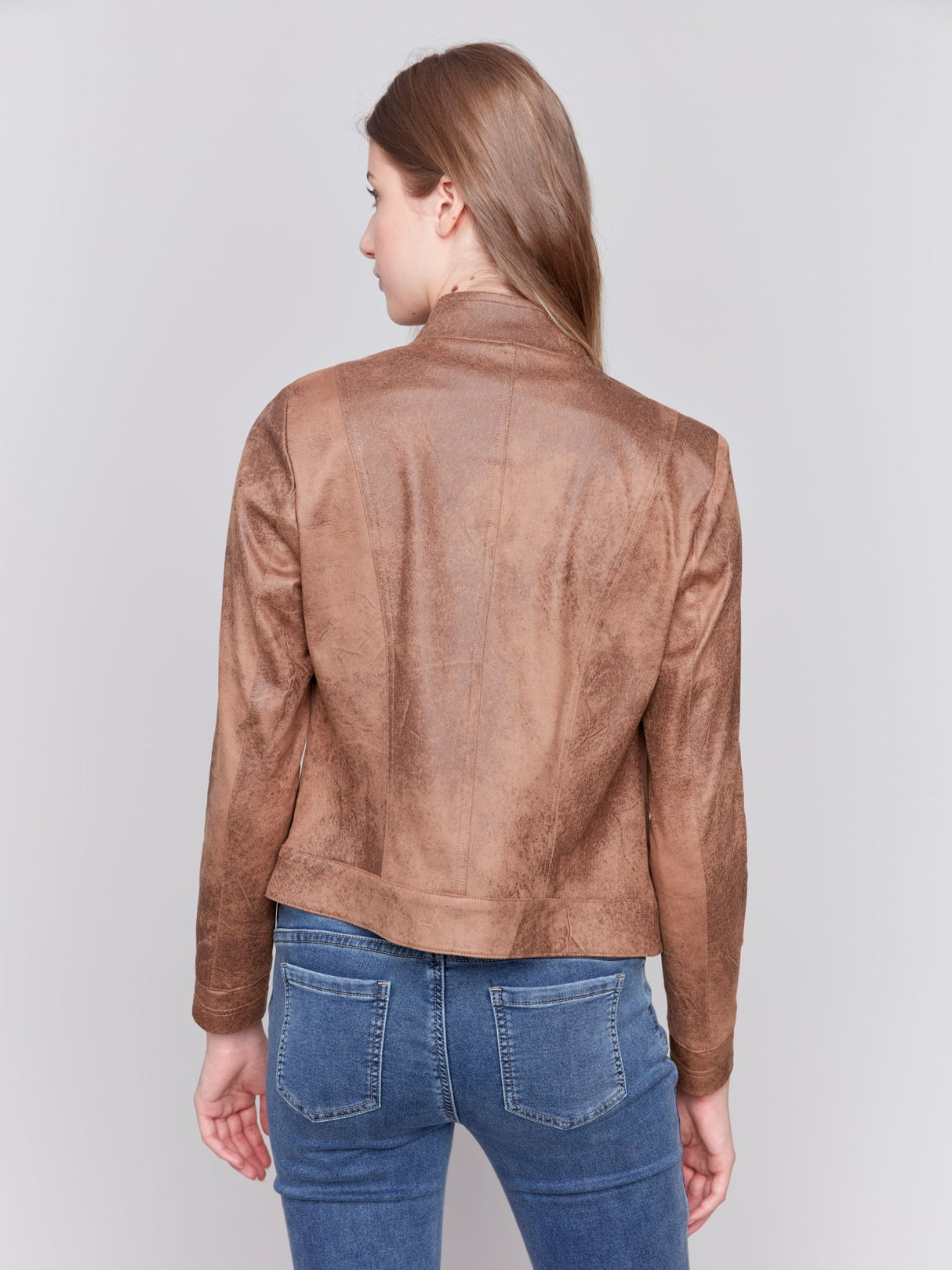 Charlie B Women's Faux Leather Jacket - A&M Clothing & Shoes - Westlock