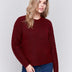 Charlie B Women's Fishnet Sleeve Sweater - A&M Clothing & Shoes - Westlock