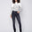 Charlie B Women's Jeans With Folded Hem - Charcoal