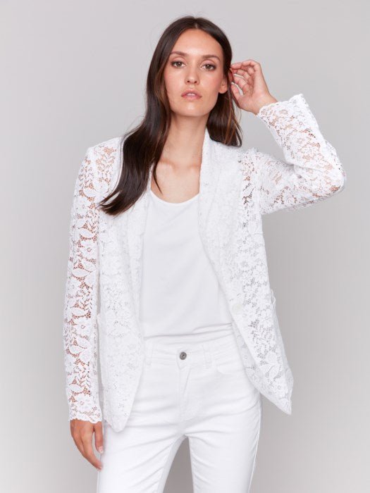 Charlie B Women's Lace Blazer - A&M Clothing & Shoes - Westlock