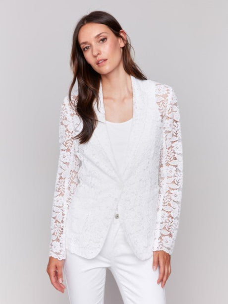 Charlie B Women's Lace Blazer - A&M Clothing & Shoes - Westlock