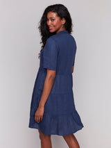Charlie B Women's Linen Blend Dress - A&M Clothing & Shoes Westlock