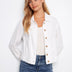 Charlie B Women's Linen Frayed Hem Jacket - A&M Clothing & Shoes