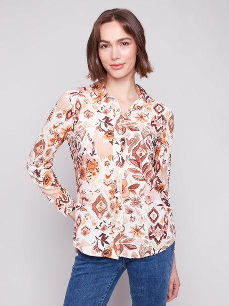 Charlie B Women's Long Sleeve Button Down Shirt - A&M Clothing & Shoes - Westlock