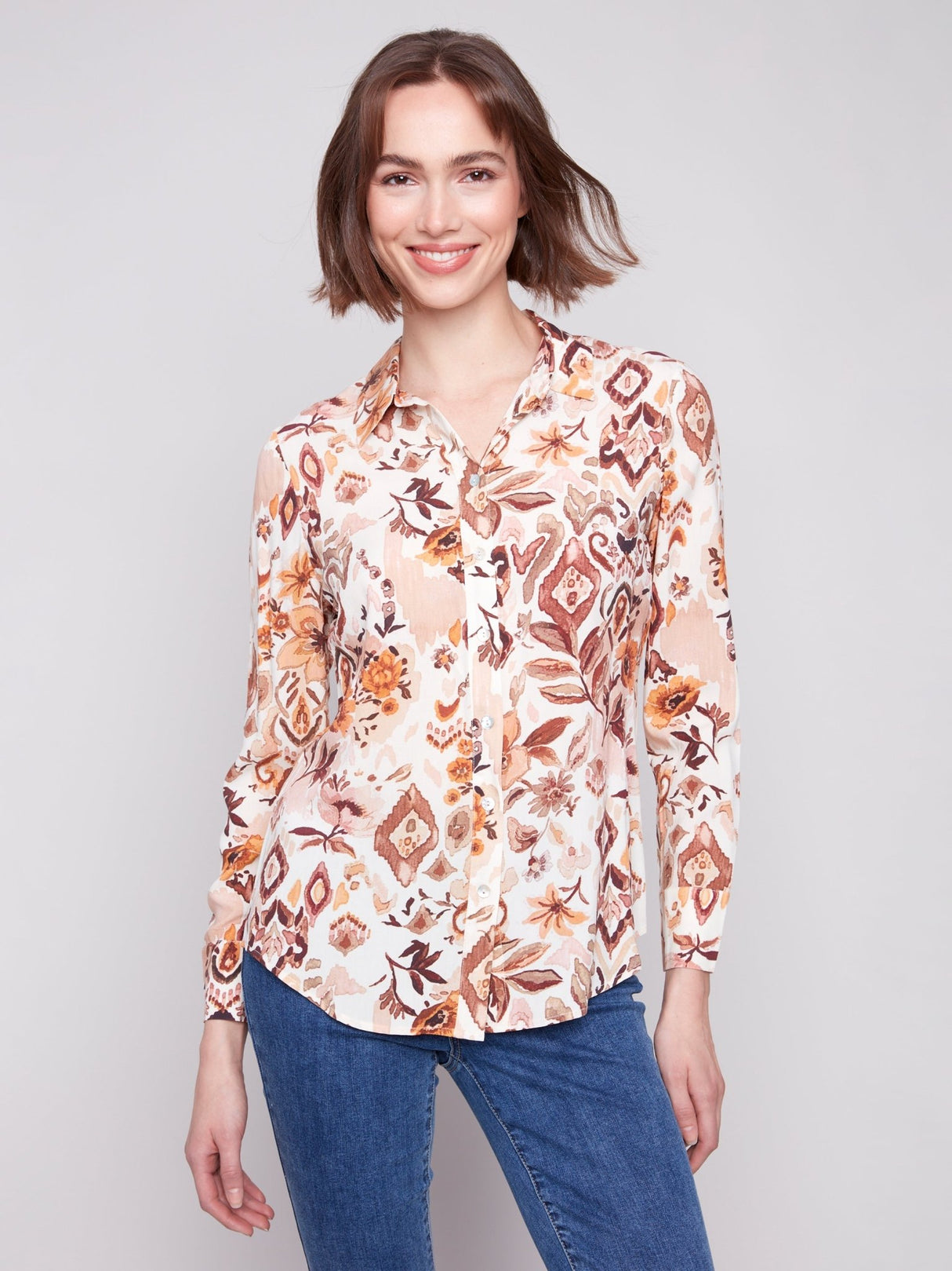 Charlie B Women's Long Sleeve Button Down Shirt - A&M Clothing & Shoes - Westlock