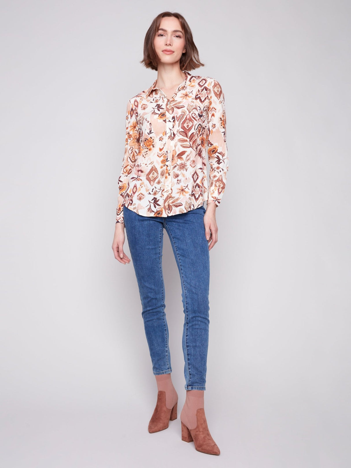 Charlie B Women's Long Sleeve Button Down Shirt - A&M Clothing & Shoes - Westlock