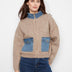 Charlie B Women's Long Sleeve Zipped Sweater Jacket - Heather Sand