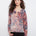 Charlie B Women's LS Drop Shoulder V-Neck Reversible Sweater - Passion