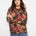 Charlie B Women's LS Drop Shoulder Zipper Detail Sweater - Raven