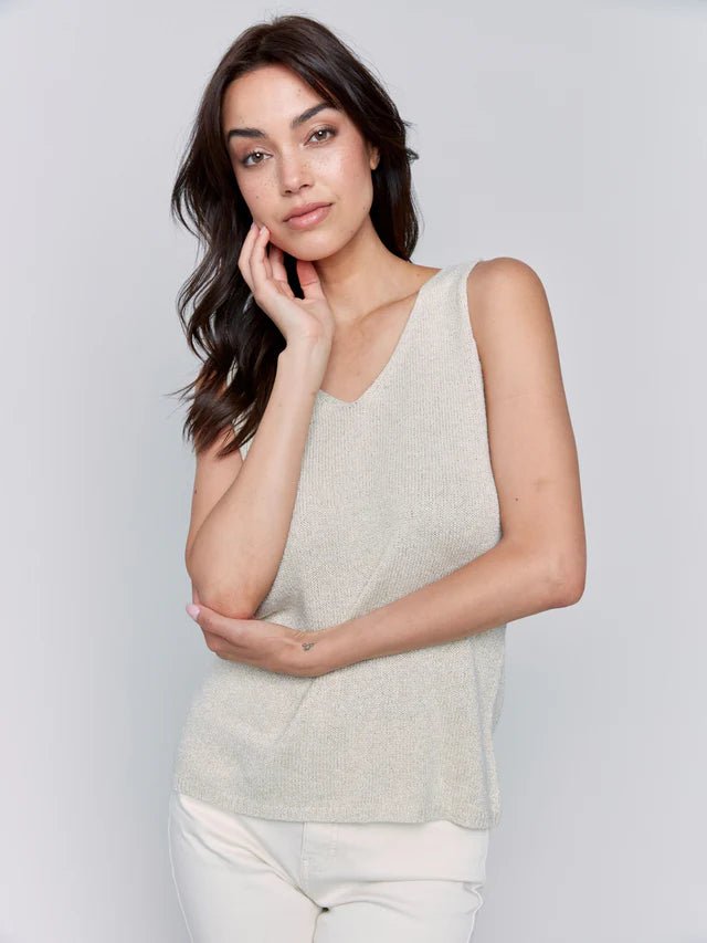 Charlie B Women's Lurex Knit Camisole - A&M Clothing & Shoes - Westlock