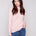 Charlie B Women's Mock Neck Textured Knit Sweater - Ballet