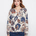 Charlie B Women's Printed Popover Blouse - Fantasy