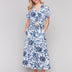 Charlie B Women's Printed Short Sleeve Maxi Dress - A&M Clothing & Shoes - Westlock