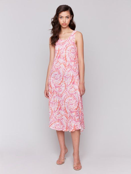 Charlie B Women's Printed Sleeveless Dress - Papaya