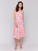 Charlie B Women's Printed Sleeveless Dress - Papaya
