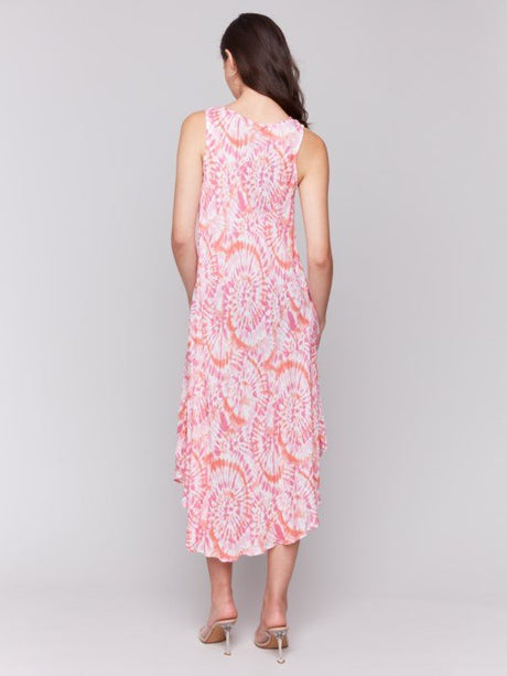 Charlie B Women's Printed Sleeveless Dress - Papaya
