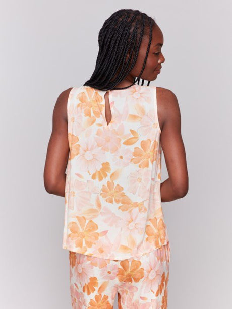 Charlie B Women's Printed Sleeveless Top - Blooming