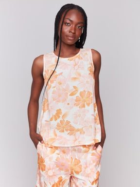 Charlie B Women's Printed Sleeveless Top - Blooming