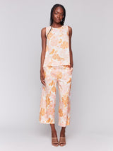 Charlie B Women's Printed Sleeveless Top - A&M Clothing & Shoes