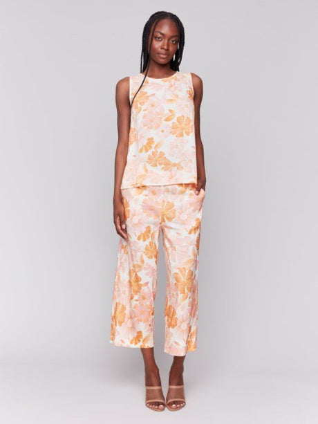 Charlie B Women's Printed Sleeveless Top - Blooming