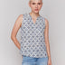 Charlie B Women's Printed Sleeveless Top - A&M Clothing & Shoes - Westlock