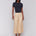 Charlie B Women's Pull On Foil Linen Stretch Pants with Pockets - Gold