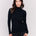 Charlie B Women's Rib Mock Neck Sweater - Black