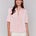Charlie B Women's Short Sleeve Blouse - Guava
