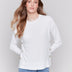 Charlie B Women's Side Button Sweater - A&M Clothing & Shoes - Westlock