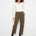Charlie B Women's Smooth Twill Barrel Leg Patch Pocket Pants - Olive