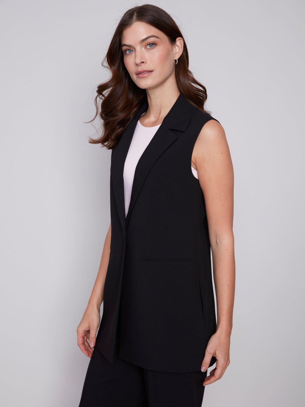 Charlie B Women's Tailored Vest - A&M Clothing & Shoes - Westlock