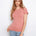 Charlie B Women's Tencel Rib Crew Neck T-Shirt - Carnation
