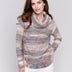 Charlie B Women's Two - Tone Cowl Sweater - A&M Clothing & Shoes - Westlock