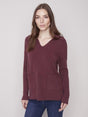 Charlie B Women's Vneck Sweater - A&M Clothing & Shoes - Westlock